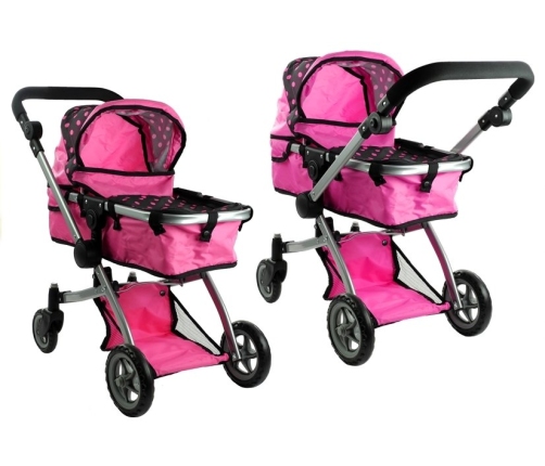 2in1 Doll Bogie and Stroller Alice - Pink