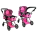 2in1 Doll Bogie and Stroller Alice - Pink