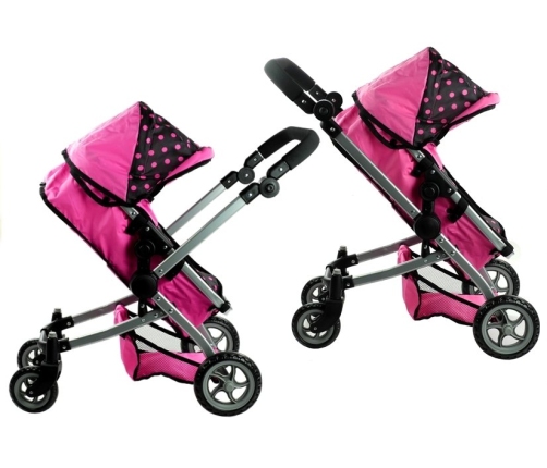 2in1 Doll Bogie and Stroller Alice - Pink