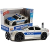 Battery Operated Police Car 1:20 Lights and Sounds Strung Silver