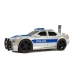 Battery Operated Police Car 1:20 Lights and Sounds Strung Silver