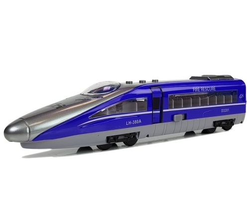 Pendolino Spring Powered Train Blue with Sound and Lights