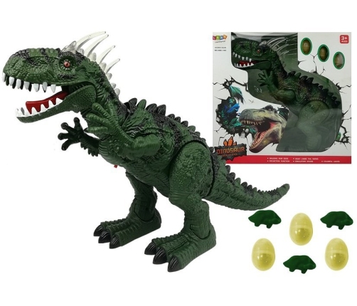 Battery-operated Dinosaur Egg Laying Green