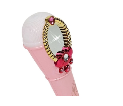 Magic Mirror With Microphone Pink USB Light