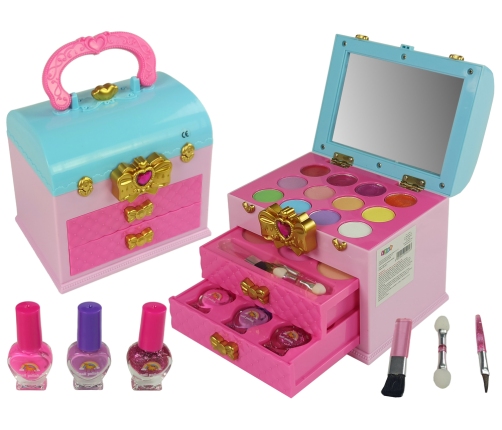 Make-up Beauty Set Toilet Casket Pink Cardboard