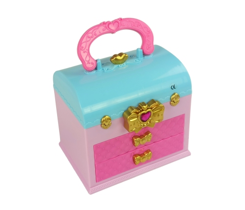 Make-up Beauty Set Toilet Casket Pink Cardboard