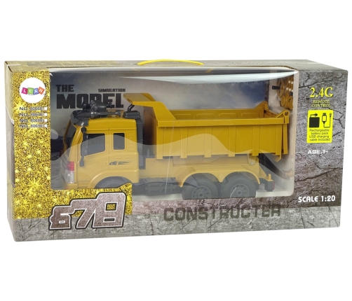 Remote-controlled 2.4G Sound Remote Control Tipper Yellow