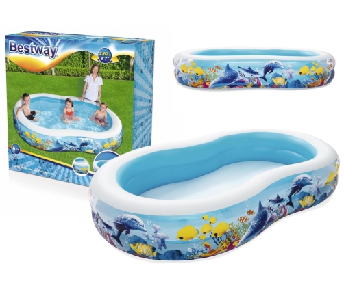 Inflatable Ocean Pool 262 x 157 x 46 cm Bestway 54118