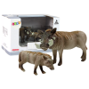 Set of 2 Figures African warthog with young  Animals of the World Series