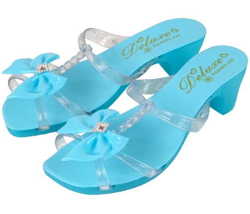 Slipper Beauty Set Handbag Blue Cufflinks