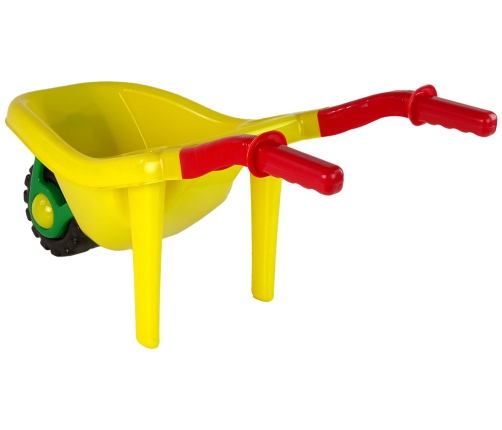 Large Coloured Garden Wheelbarrow Yellow