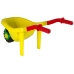 Large Coloured Garden Wheelbarrow Yellow