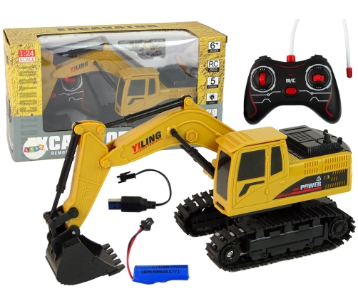 Vehicle Excavator R/C 1:24 Yellow