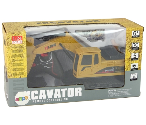 Vehicle Excavator R/C 1:24 Yellow