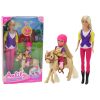 Anlily Doll Set with a Child and a Pony, Horse Farm