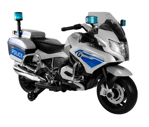 BMW Police Motorcycle Silver - Electric Ride On Motorbike