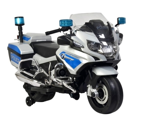 BMW Police Motorcycle Silver - Electric Ride On Motorbike