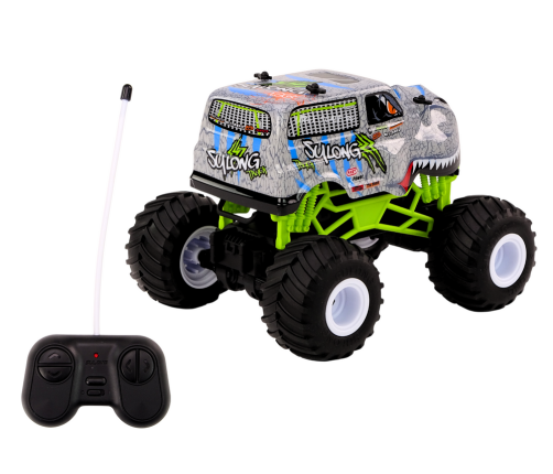 Off-road Remote Controlled RC Car 1:16 Gray Dinosaur