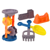 Sand Set, Grinder, Spatula, Rake, Molds, Orange