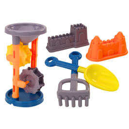 Sand Set, Grinder, Spatula, Rake, Molds, Orange