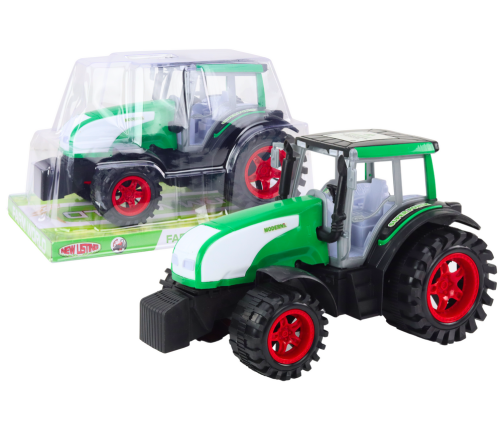 Large Farm Tractor Agricultural Drive Green