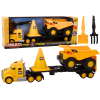 Set of Construction Machinery Truck Dump Truck Movable Yellow