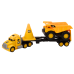 Set of Construction Machinery Truck Dump Truck Movable Yellow