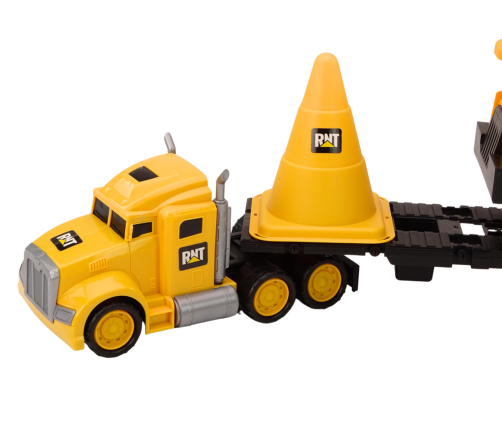 Set of Construction Machinery Truck Dump Truck Movable Yellow