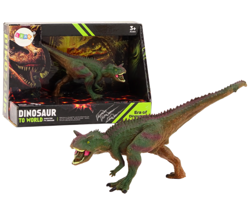 Dinosaur Figurine Carnotaurus Green-Brown 1 Piece