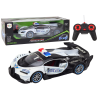 Remote Controlled RC Police Car in 1:12 Scale White