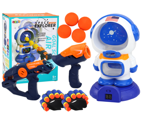 Arcade Game Astronaut Shooting 2 Guns Balls Arrows