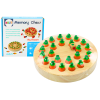 Family Memory Game Carrots Wooden