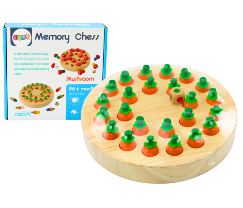 Family Memory Game Carrots Wooden