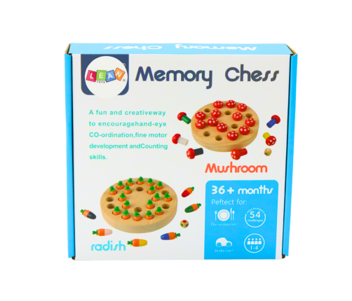 Family Memory Game Carrots Wooden