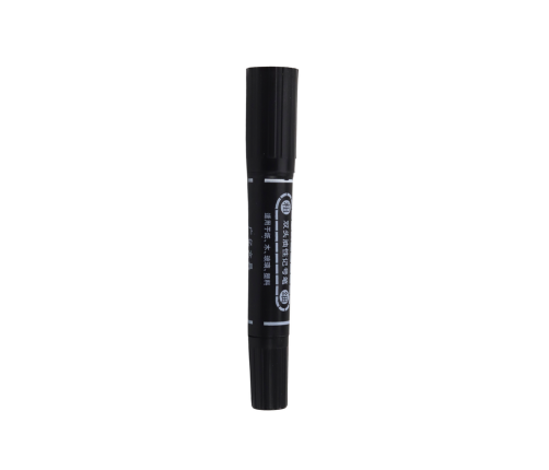 Double-Sided Waterproof Marker Set Black 10pcs.