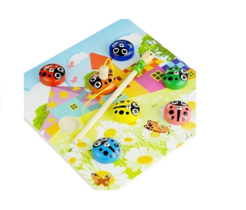 Fishing Game Catch Magnet Ladybugs Fishing Rod