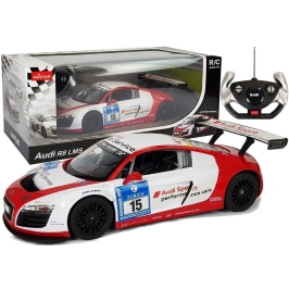 Radiovadāmā mašīna ar pulti Audi R8 LMS White-Red