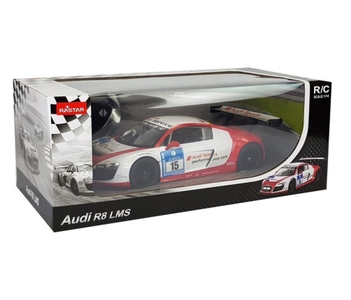 Car R/C Audi R8 LMS Rastar 1:14 White-Red