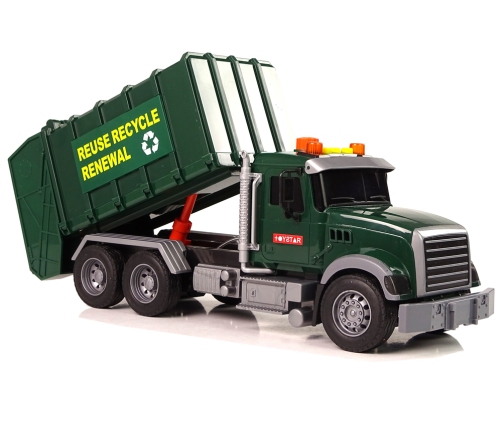 Rubbish Truck Bins Dark Green Sounds Lights