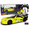 R / C Racing Sport Car 1:18 Corvette C6.R Yellow 2.4 G Lights