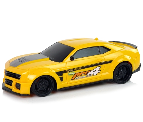 Remote Controlled Sports Car 1:24 Racing Yellow Tinted Windows