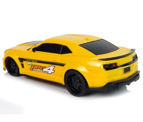 Remote Controlled Sports Car 1:24 Racing Yellow Tinted Windows