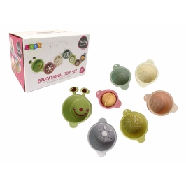 Educational Bathing Toys Caterpillar Set Various Holes