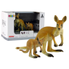 Set of 2 figurines Kangaroo with cub  Animals of the World series