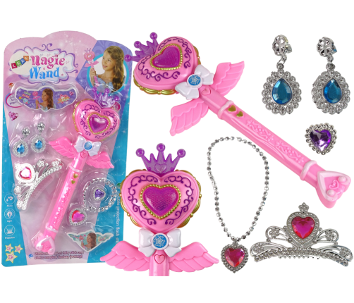 Magical Fairy Tale Princesses Set Interactive wand light sound Star projector function