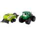 Green Agricultural Tractor, Seeder, Friction Drive