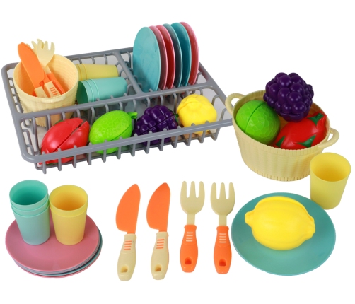 Kitchen Set Crockery Vegetables For Cutting 21 Pieces. Accessories