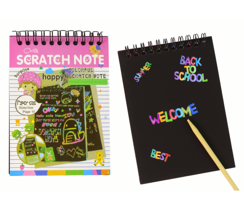 Scratchboard Notes For Kids Pink