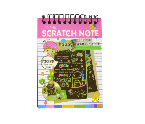 Scratchboard Notes For Kids Pink