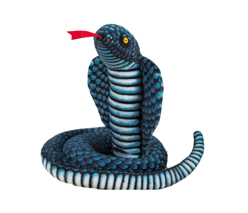 Plush Mascot Snake King Cobra Blue 100 cm